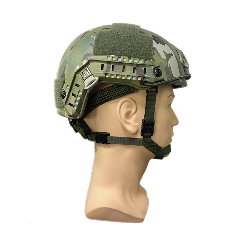 Capacete balístico Kevla High Cut Combat, Almofada de suspensão rápida de Wendy, Capacete à prova de balas, NIJ IIIA