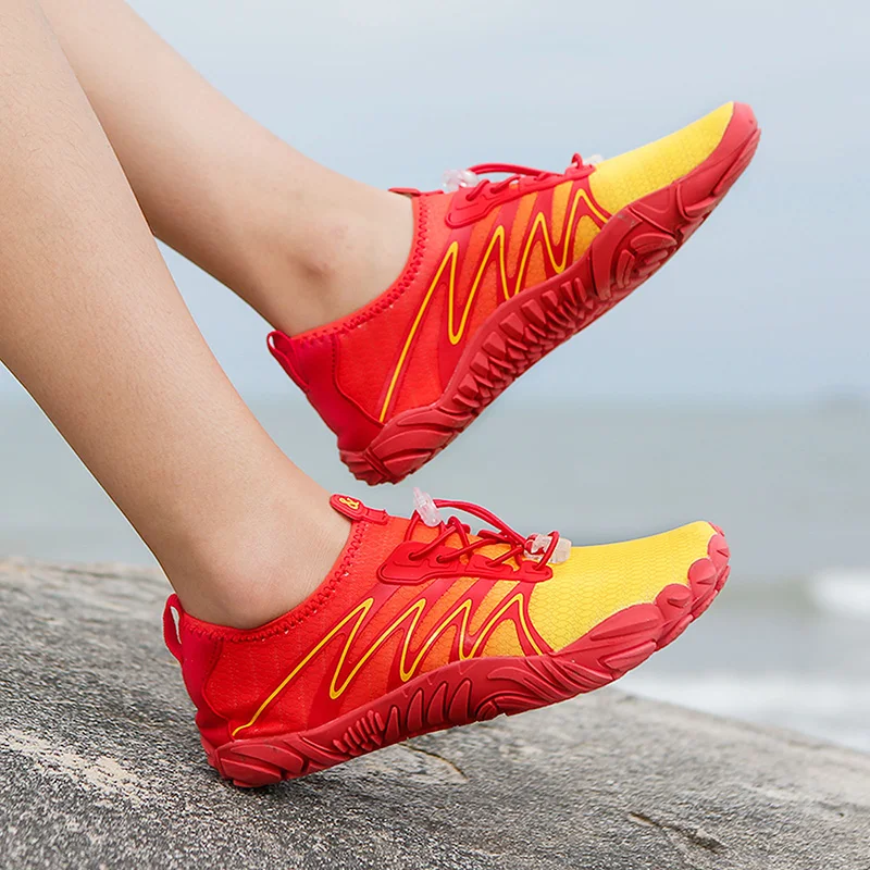New Men Women Swimming Shoes Beach Barefoot Aqua Shoes Quick-drying Upstream Wading Shoes Beach Seaside Light Unisex Sneakers