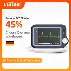 Wellue Pulsebit EX 2.4' Touch Screen Personal ECG/EKG Monitor for Arrhythmia Detection with AI-ECG Analysis via Free App