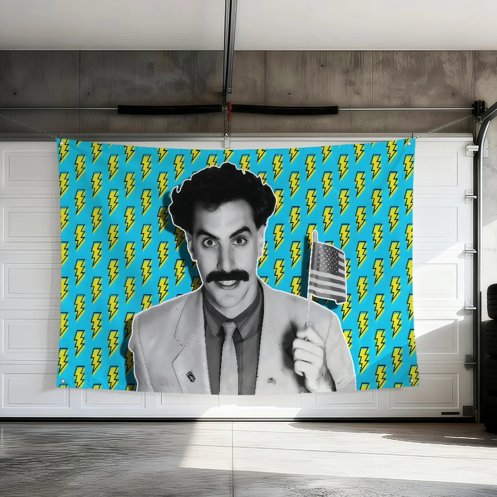 Funny Art Borat Very Nice Meme Movie Flag Hogar for Room Dorm Camping Party Picnic Decoration Gift Banner Garage Wall Hanging