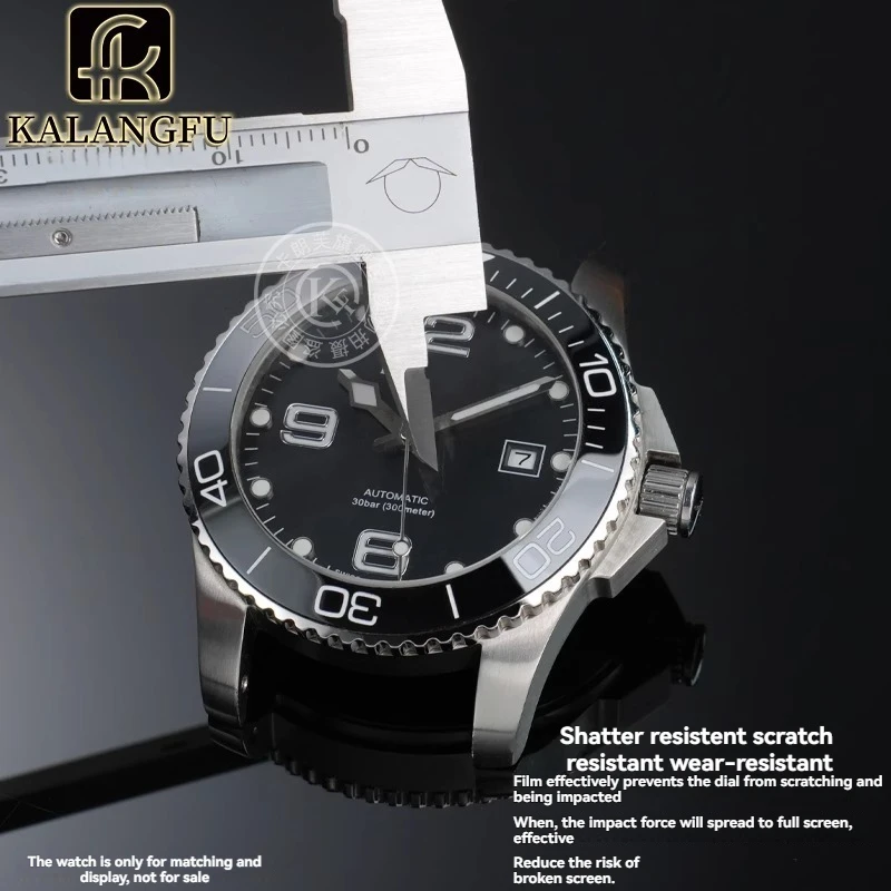 For Longines Conquest Watch Tempered Film L3.781 Film Mirror 41mm Dial Glass Scratch Resistant Transparent Protective Film