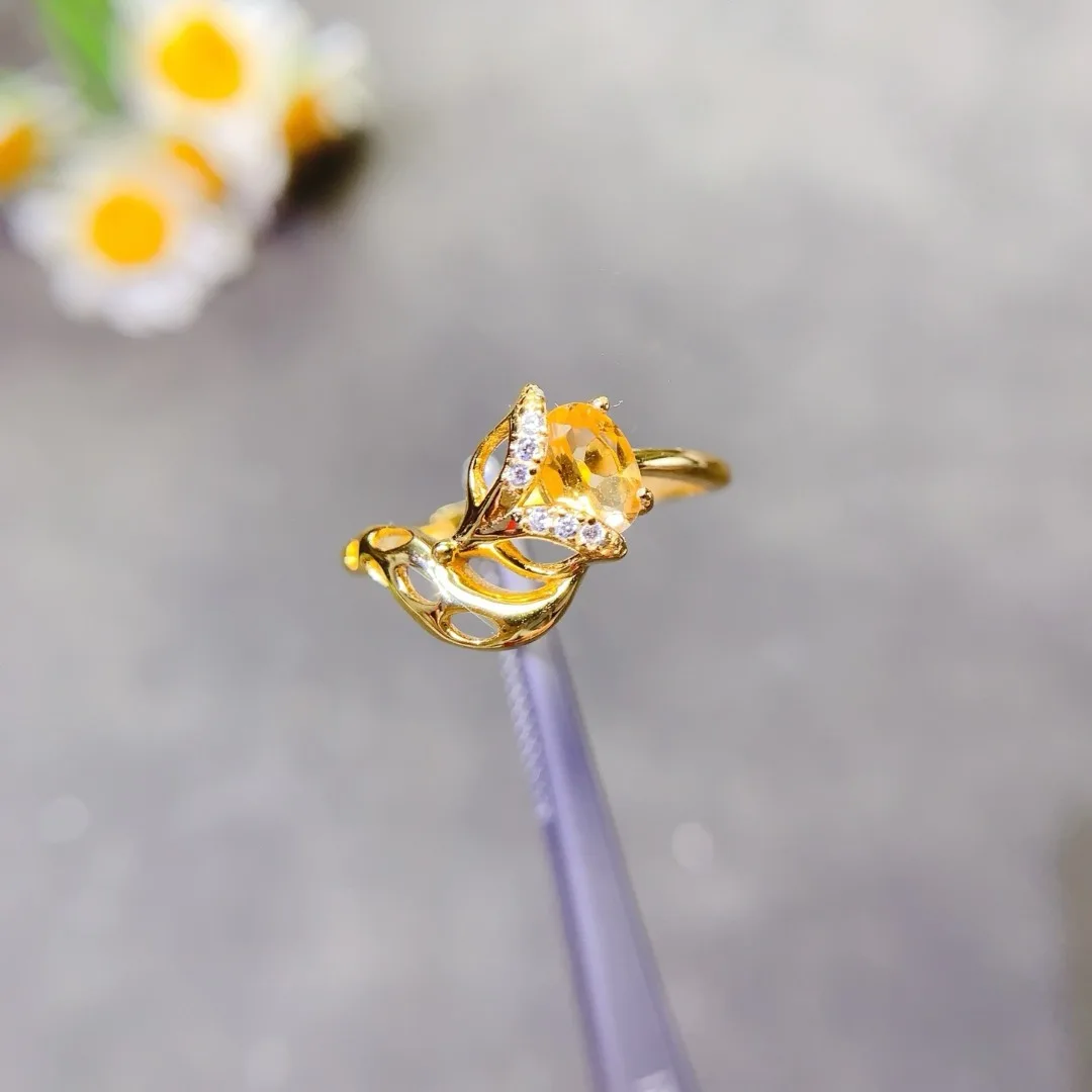 

Stunning Show Temperament Crystal Ring in Sterling Silver 925 Elegant Designer Jewelry for Women Perfect Gift for Her