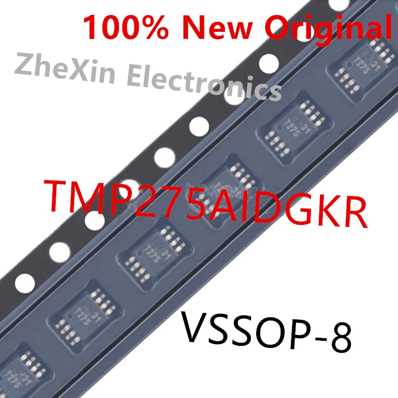 10PCS/Lot  TMP1075DGKR  1075 、TMP275AIDGKR  T275 、TMP75AIDGKR  T127 、TMP432ADGSR  DSCI   New I2C Temperature Sensor Chip