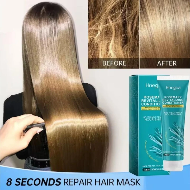 

Rosemary Magic Hair Mask Keratin Straightening Repair Damaged Frizzy Soft Smoothing Professional hair Care Cream shampoo