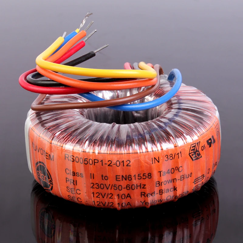 Talema 50W double 6V 9V 12V 15V 18V 25V ring transformer new imported power amplifier front-stage fever ring transformer 50VA