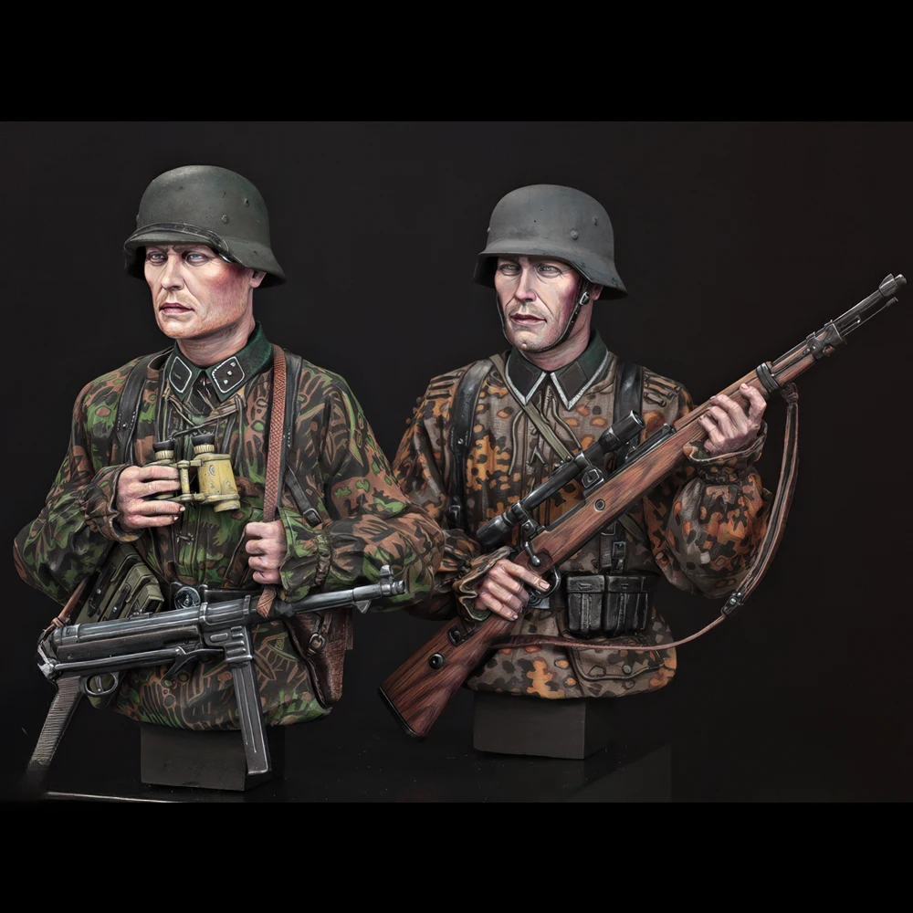 

1/12 Patrol soldiers, 1943, WWII, Resin Model figure Bust, GK, military theme, Unassembled and unpainted kit
