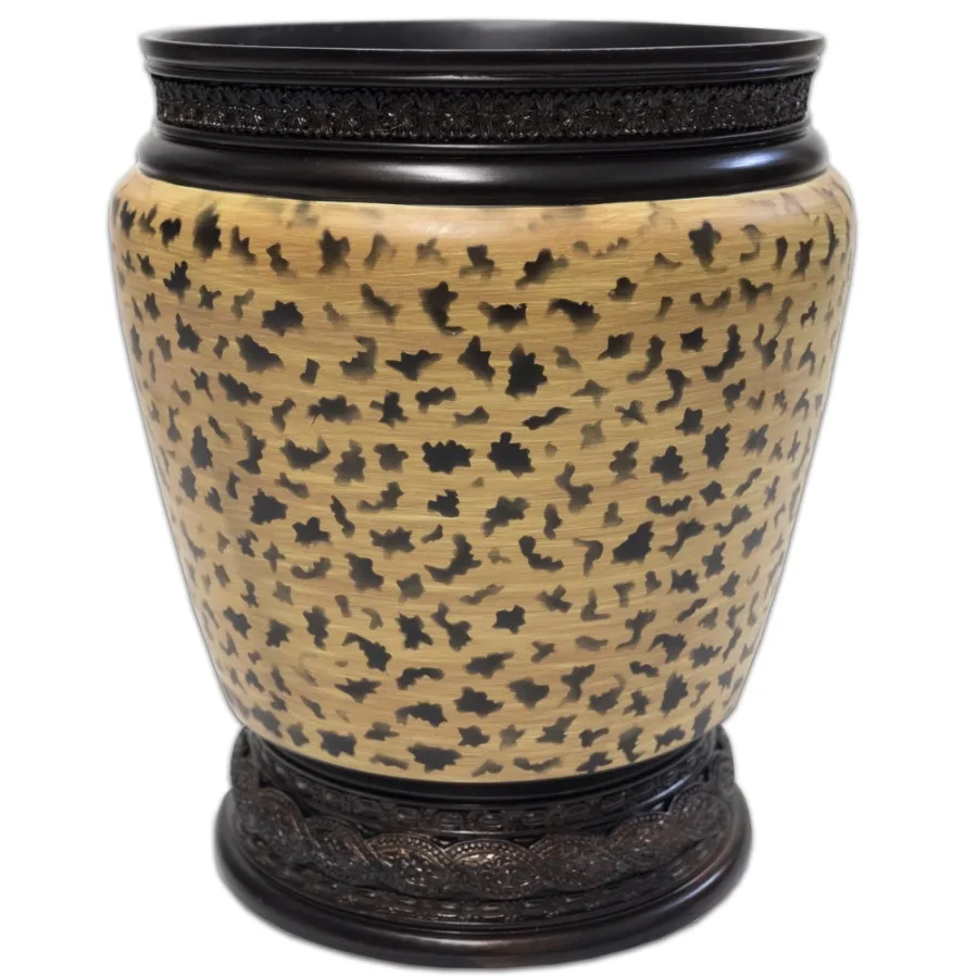 

Wild Life Bathroom Plastic Trash Can for Modern Home Decor with Sleek Design and Compact Size Ideal for Bathrooms Bedrooms and