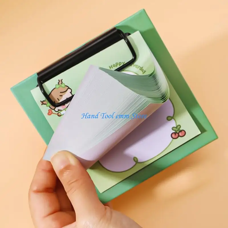 H37F Cartoon Memos Pad مع حافظة 3 × 3 بوصة 30Sheet لكتابة اليومية