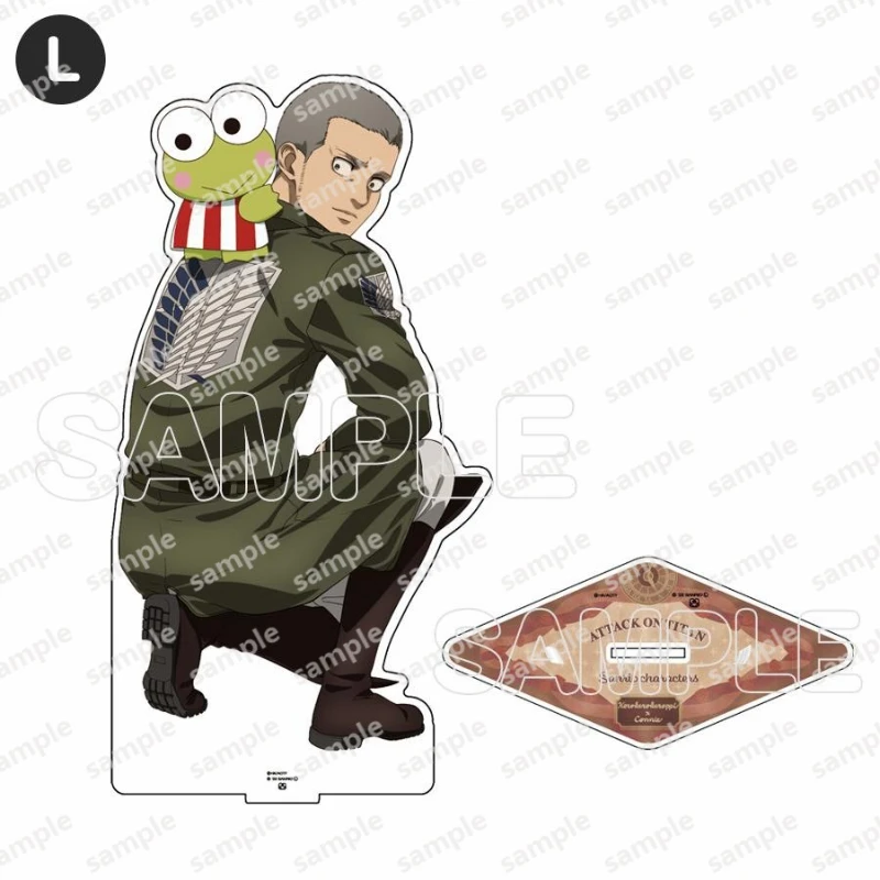 บริษัท Sanrio Attack on Titan อะคริลิค Standup อะนิเมะตัวละครตุ๊กตายืนแผ่น Eren Jaeger Armin Arlert แฟนรวบรวมของขวัญ