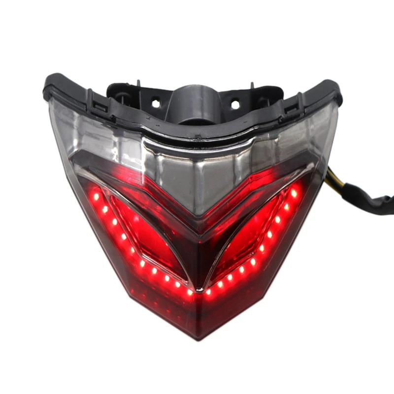 

2X Motorcycle LED Tail Lights Brake Rear Turn Signals Integrated Light For Kawasaki Ninja 250 300 EX300 Z250 2013-2018