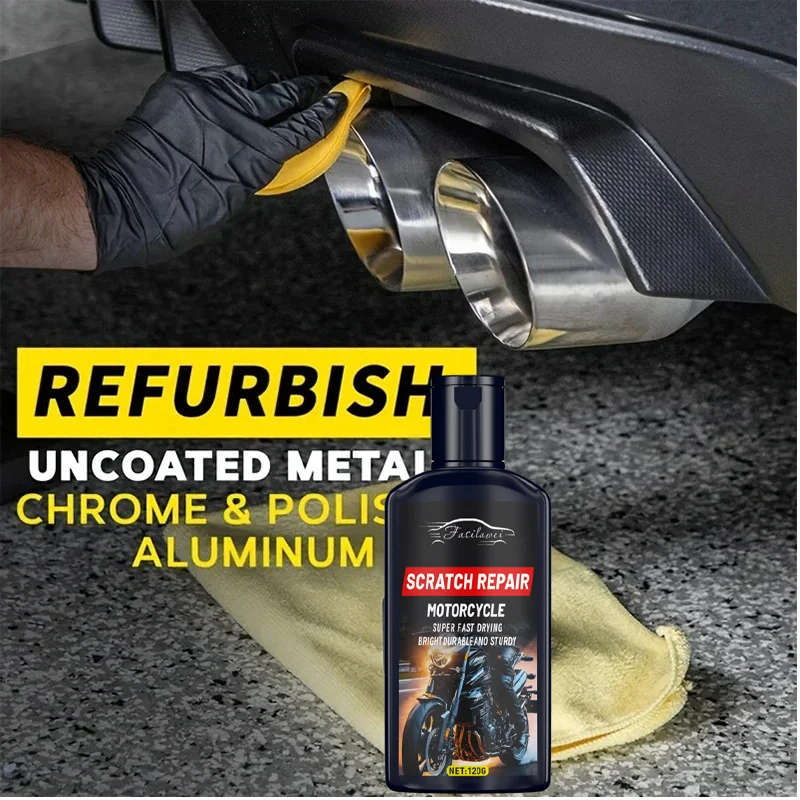 Car Wheel Rim Scratch Refurbishment Paste, Tire Rim Scratch Paint Repair Paste - Black And White Silver Aluminum Alloy Rim image 2