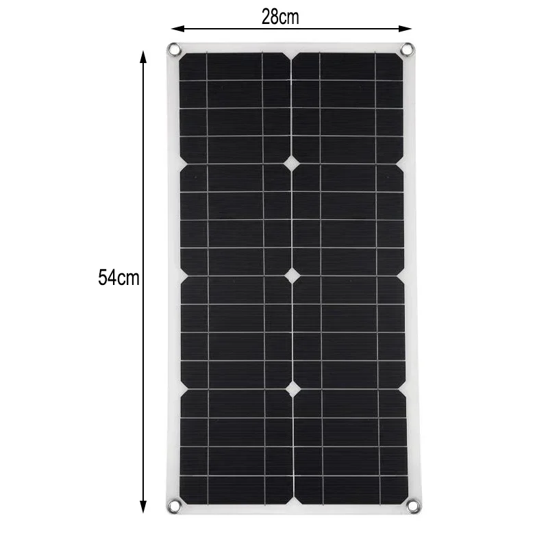 1000W Solor Panel 18V Flexible Solar Cell 10A-100A Controller Solar Plate Power Bank For Phone Camping RV Car Battery Charger