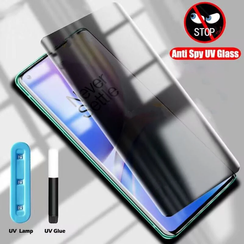 UV Privacy Screen Protector For Samsung S23 S21 S20 S22 Ultra Tempered Glass Galaxy Note 10 20 8 9 S8 S9 S10 Plus Anti Spy Glass