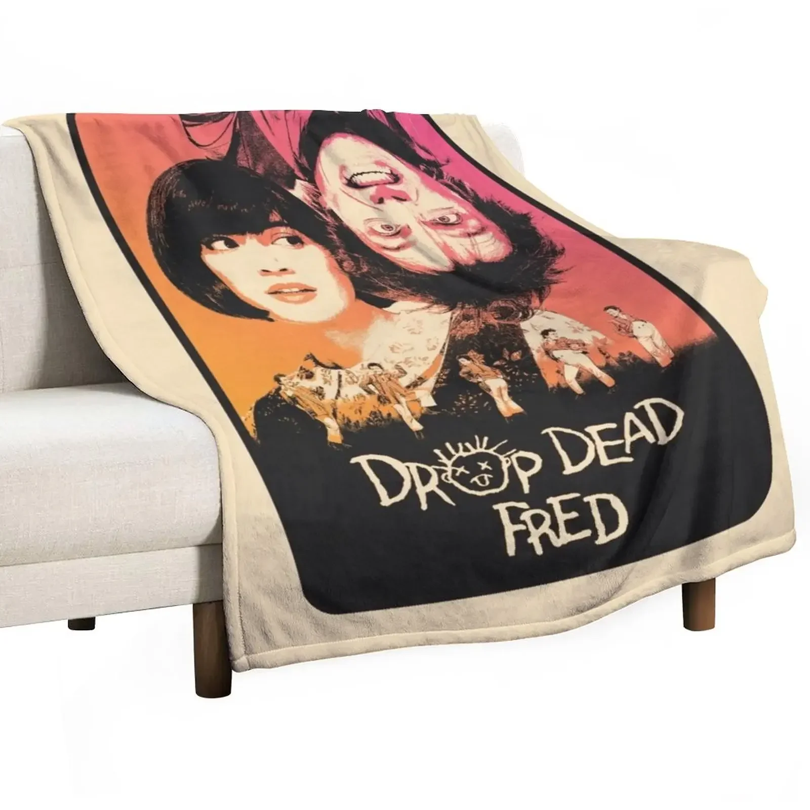 

Drop Dead Fred Throw Blanket Bed Warm Loose Softest Blankets