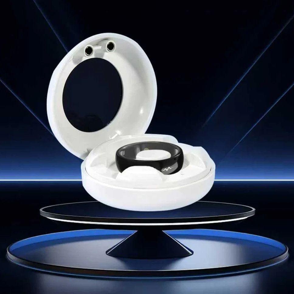 Smart Ring HR1520 Blood Oxygen Step Fitness Wearable Different Size Ring 24 Hours Health Monitor on Finger