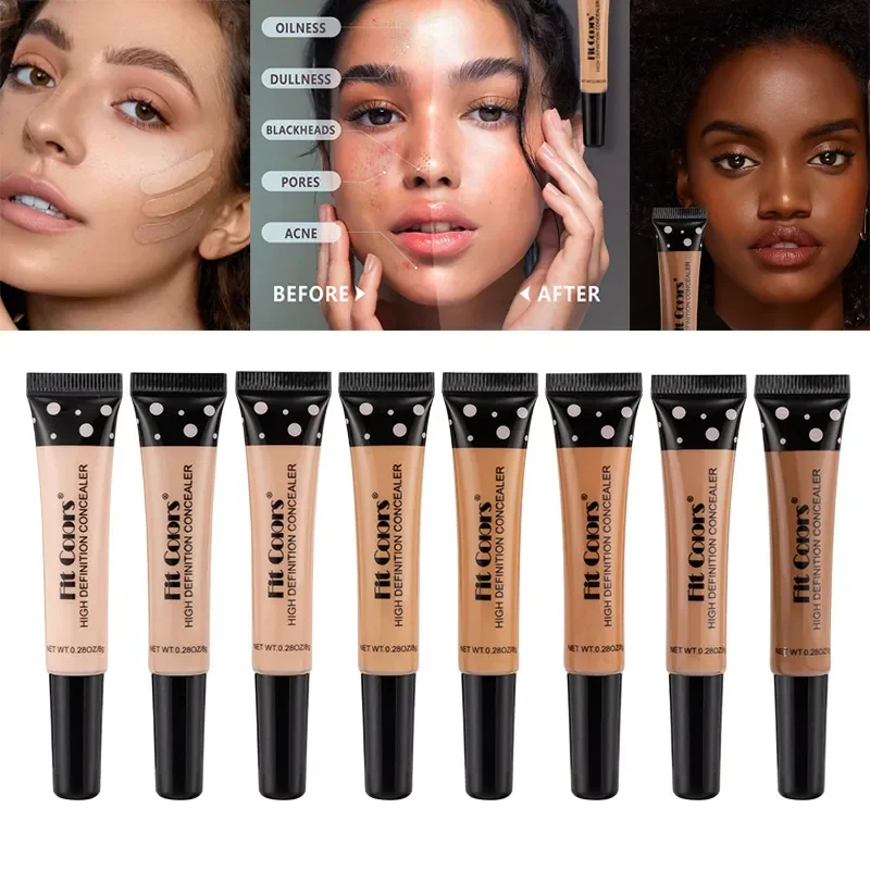 Corrector líquido de cobertura completa, base de crema BB permeable al aire, brillo Natural, maquillaje, ojeras, cosméticos, 8 colores