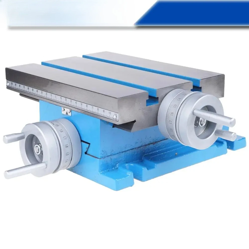 225*175mm Drilling Milling Machine Cross Slide Table Work Table XY with Ruler XY Travel 105x90mm