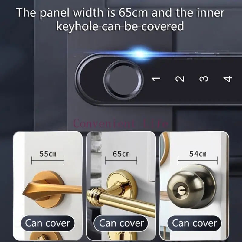 L1EE قفل باب الدخول قفل باب لوحة المفاتيح لث/ل ث/س BT قفل ببصمة الإصبع كلمة المرور/fo #5