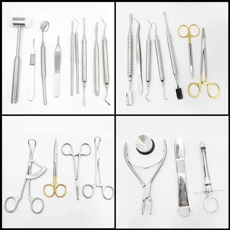 26 Pcs/set Dental Implant Tools Basic Instrument Set Dental Implant Surgery Kit Dentist Surgical Tool