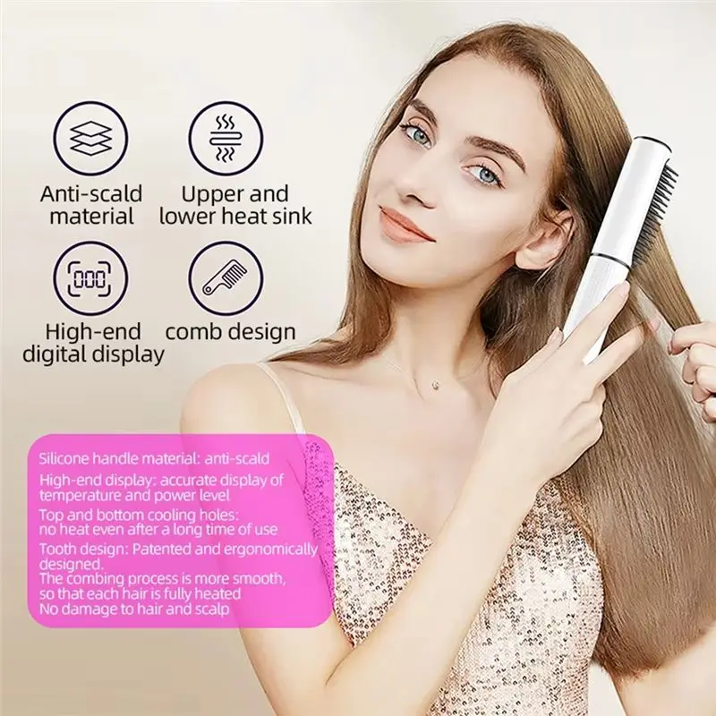 ABKR-Multi-Function Hair Straightening Wireless Hair Straightening Hair Straightening Brush