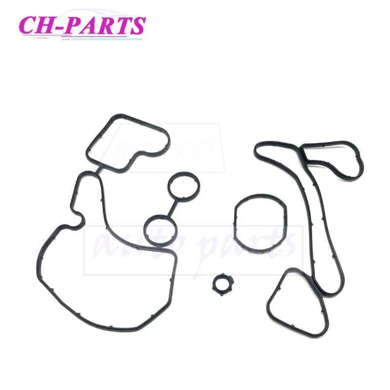 2 SETS 059117070A  Suitable for Volkswagen Touareg 3.0 Diesel Engine Oil Radiator Base Sealing Gasket  Car Accessories