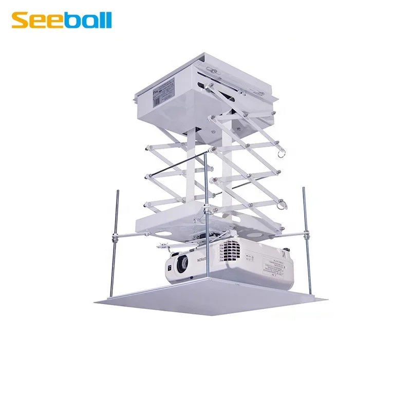 Seeball SW400 25KG Capacity 20W Motorized Electric Projector Ceiling Mount Cross-cutting Bracket With 2-5m Stroke