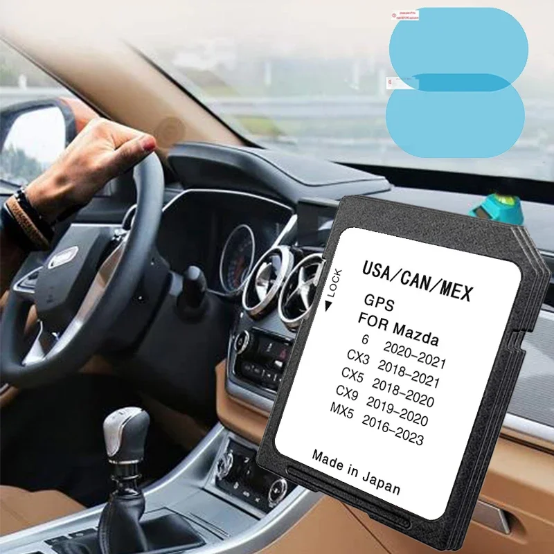 Map SD Card for Mazda 6 CX-3 CX-5 CX-9 MX-5 Vehicle Sat Nav Navigation Memory Card 8GB GPS Update Software System USA/CAN/MEX