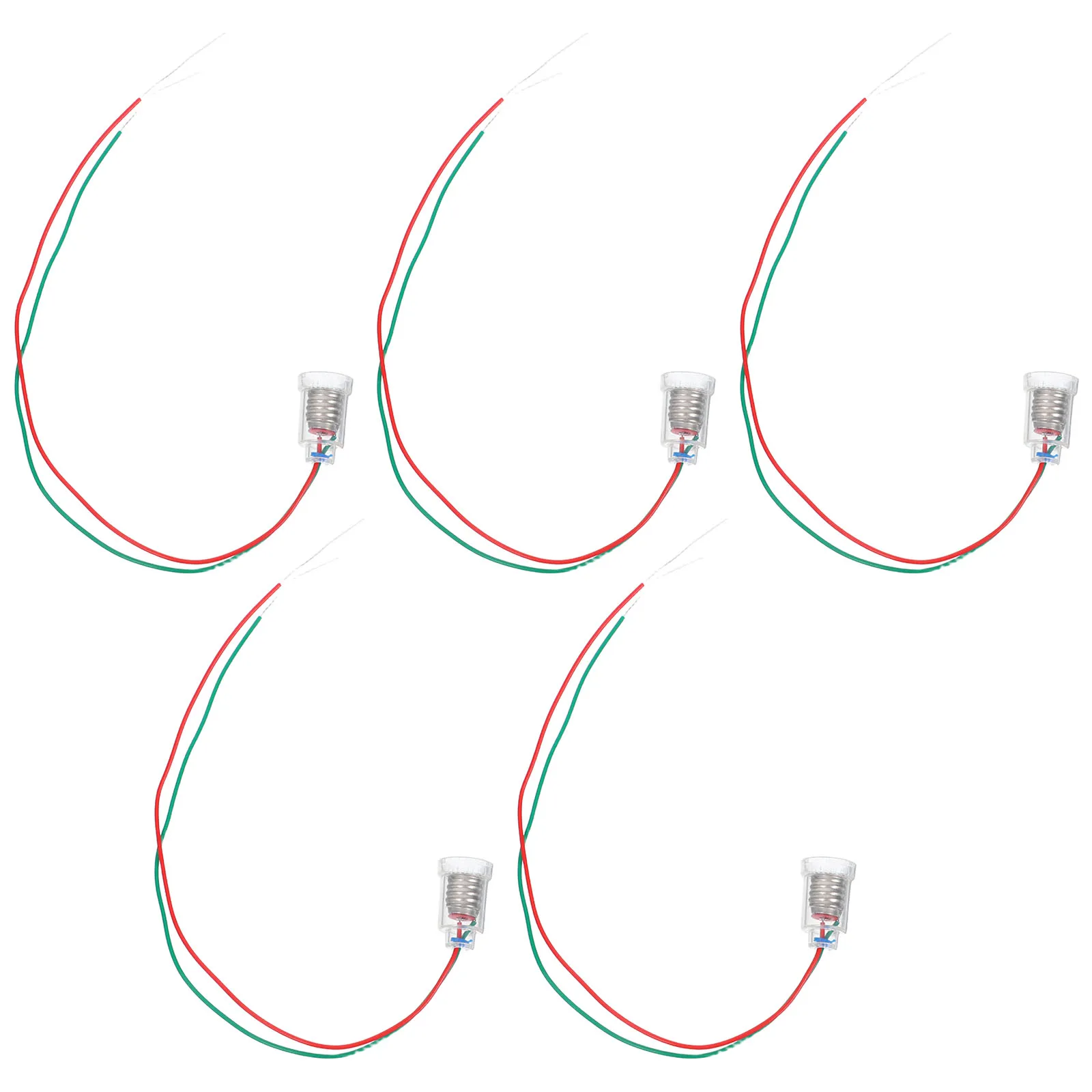 

5pcs Brass Lamp With Wire High Conductivity Bulb Holder Home Office Easy Installation Compatible Small Lamps Corded Light