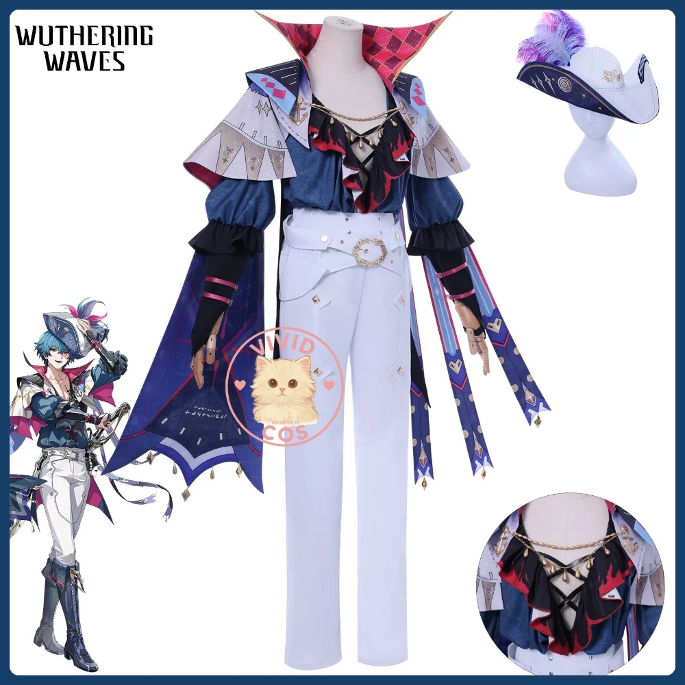 

Game Wuthering Waves Cosplay Love Live New Arrval Brant Role Playing Costume New Anime Clothes Hat Wig for Men Comic Con Suit