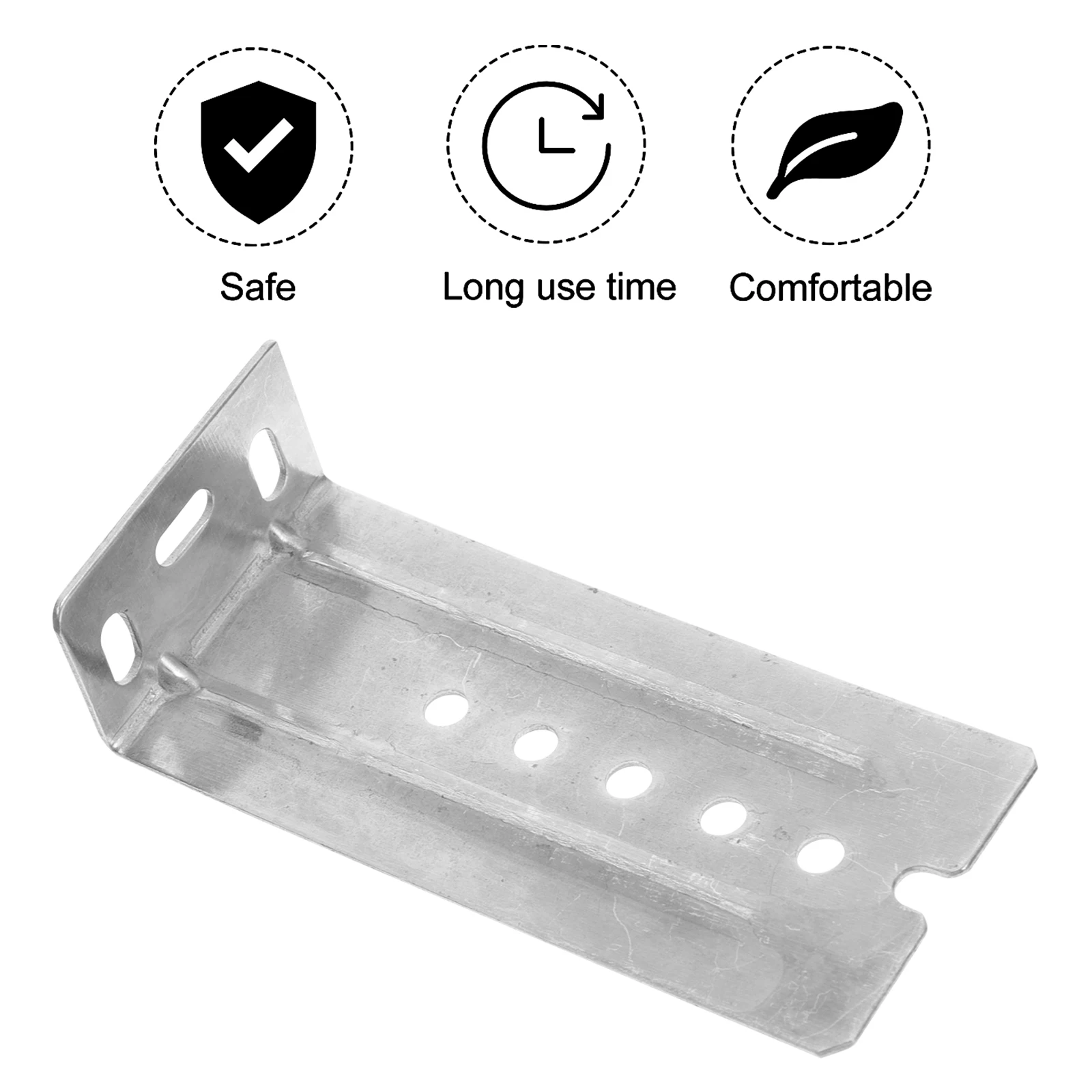 

Drawer Slide Rail Accessories Tray Cabinet Bracket Adjustable Silver Rear Mounting Brackets Racks Durable Smooth Strong Load