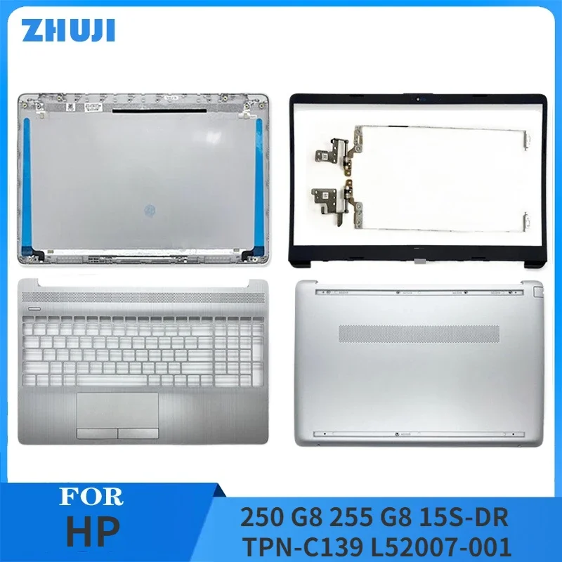 NEW Laptop Case for HP 15-DW 15S-DU DY DR 250 255 G8 TPN-C139 LCD Back Cover Front Bezel Palmrest Bottom Case Top Upper Housing