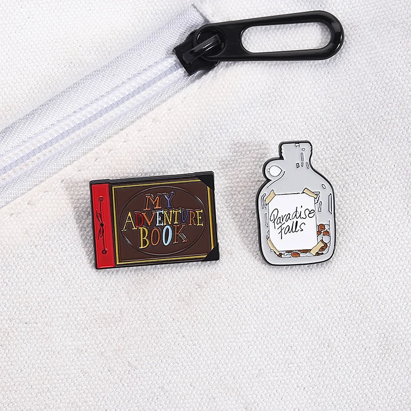 Jewelry Making Journal - ตลกภาพยนตร์เคลื่อนไหวอุปกรณ์ต่อพ่วงEnamel Pin Custom My Adventure Bookเข็มกลัดตกแต่งLapel