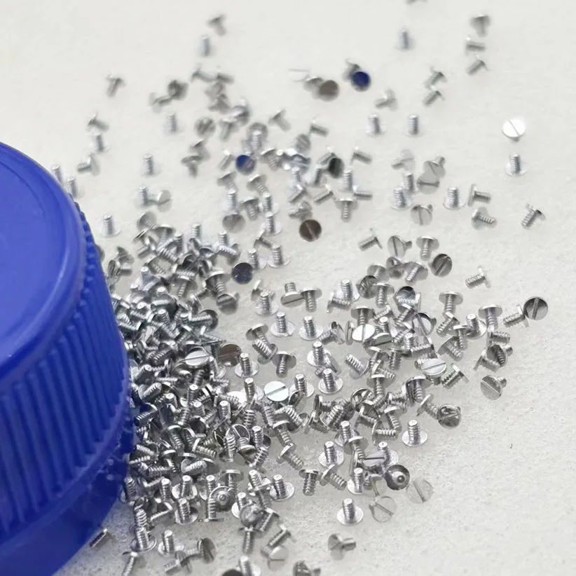 10 30 50pcs  Watch movement components 7750 movement clamping plate screws silver upper clamp screw swing clamp