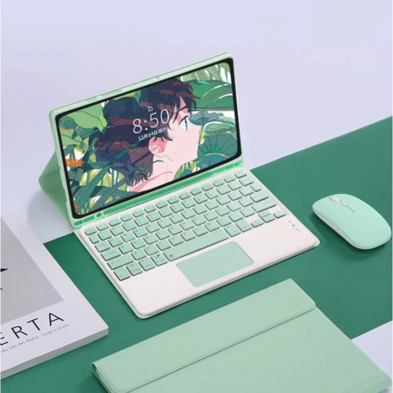 

Кожаный откидной чехол для планшета с сенсорной панелью для Xiaomi Mi Pad 7 6 5 6s Pro Redmi Pad SE 11 12,1 11,2 12,4 дюйма с мышью-клавиатурой