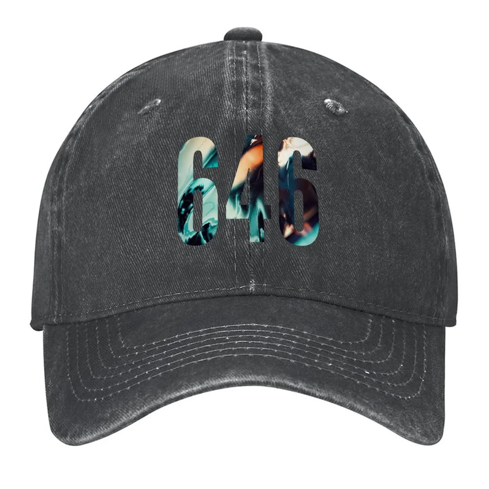 

646 area code zip code location blue yellow Baseball Cap Golf Cap Icon golf hat genuine Luxury Woman Men's