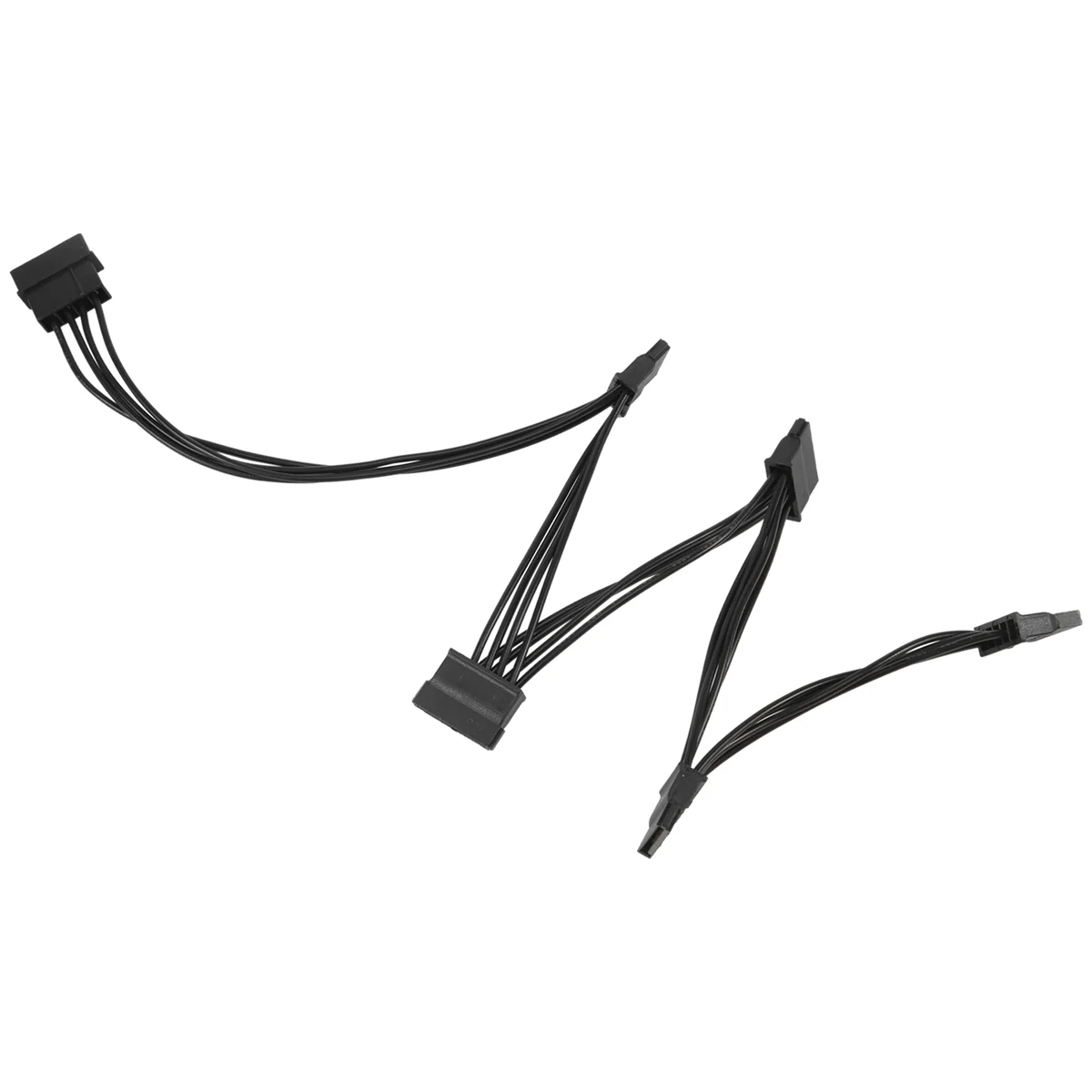 Newes 4Pin IDE naar 5-Poort Voeding Kabel 4Pin Molex naar Multi SATA Poort 18AWG Draad Netsnoer voor Harde Schijf HDD SSD PC