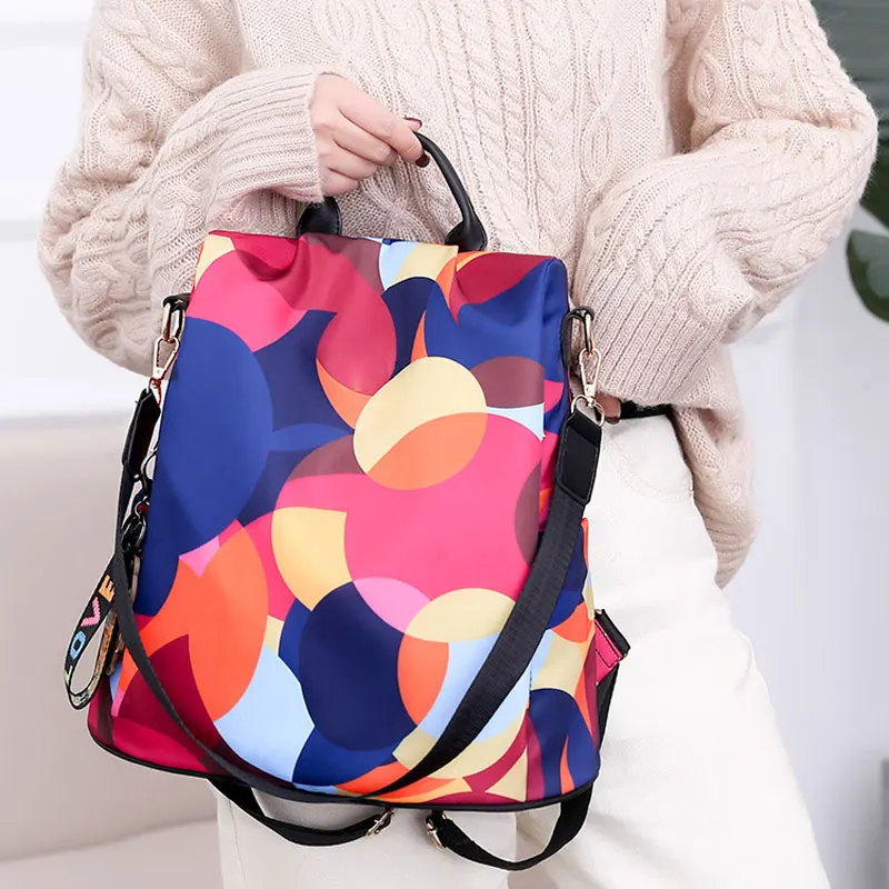 

Новый рюкзак с принтом, уличный модный камуфляжный рюкзак большой емкости для мамы, ручной рюкзак на одно плечо с перекрестным плечом