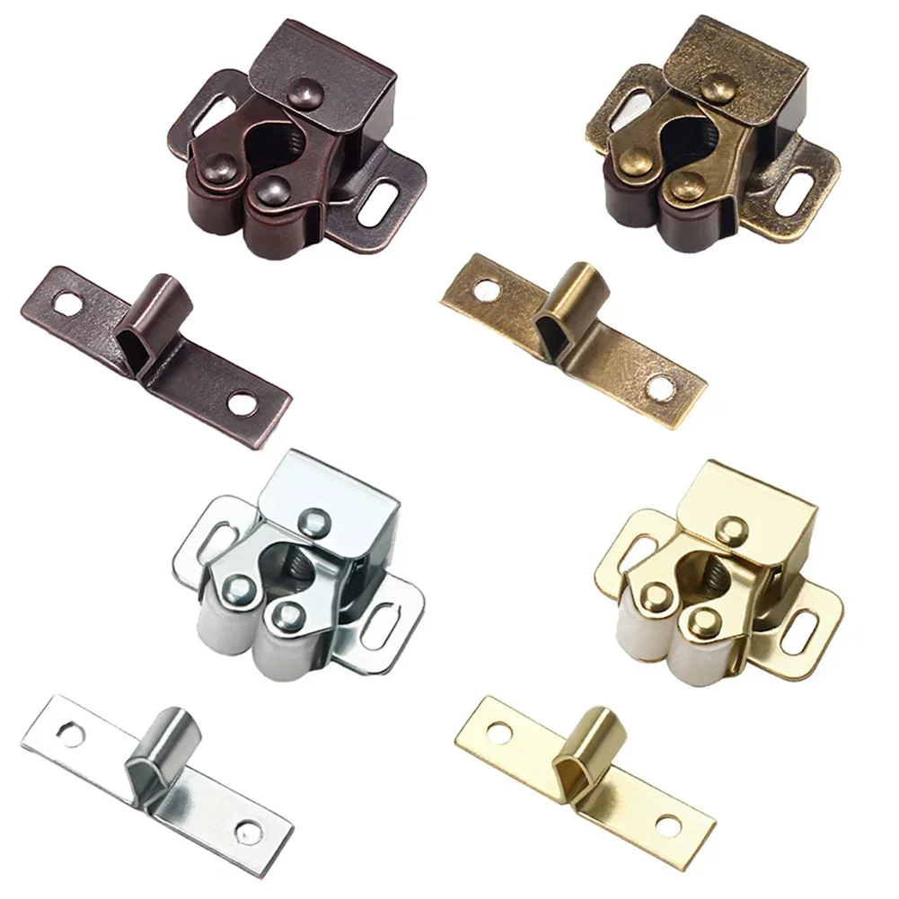 Door Close Latch Stainless Steel For Motorhomes Caravans Boats Double Roller Catch Cupboard Cabinet Door Close Latch