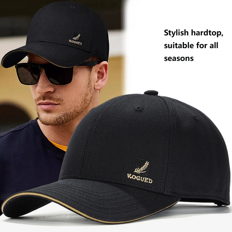 Fashion Hard Top Stylish Autumn/winter New Hat Men's Four Seasons Official0website Baseball Cap Outdoor Sun Protection Cap