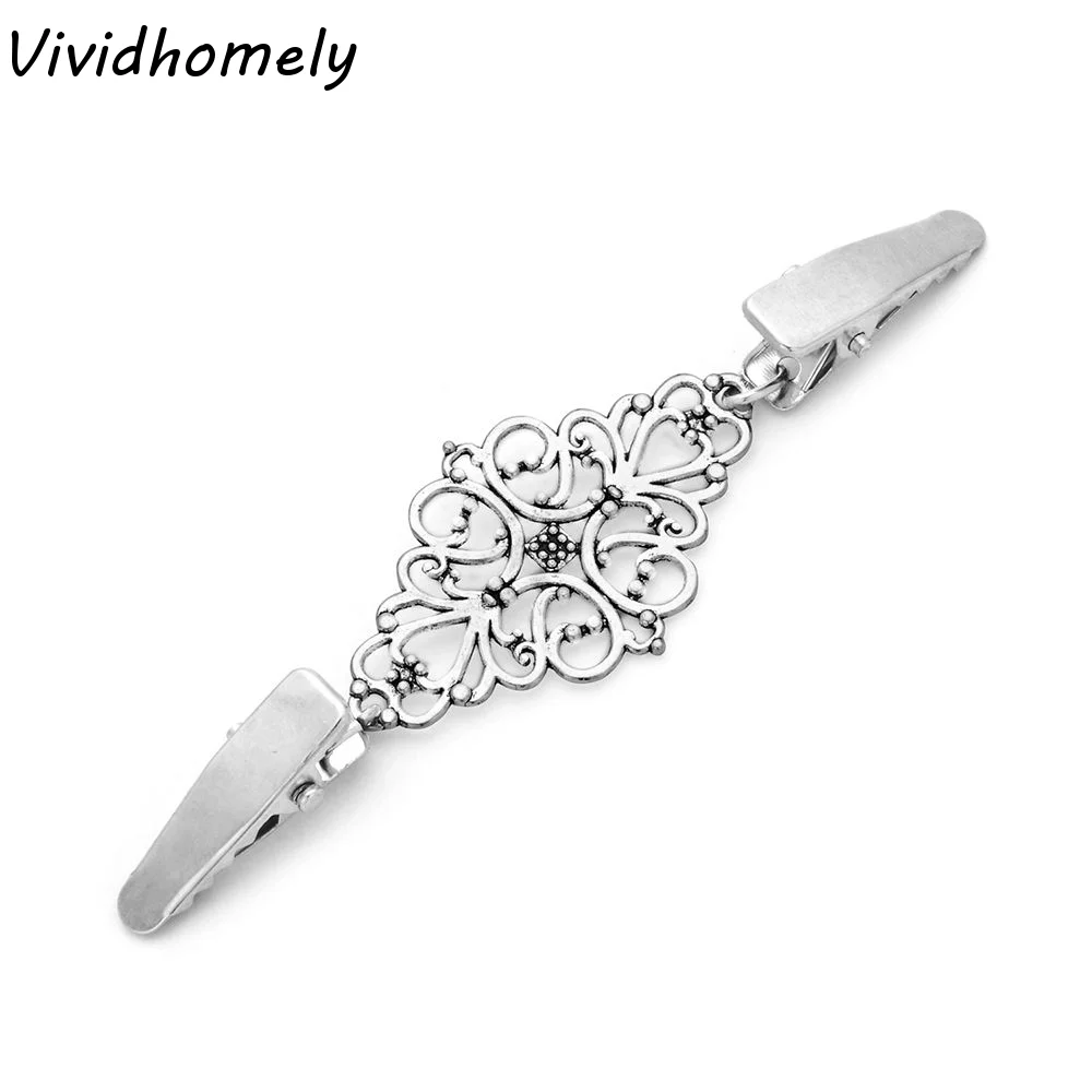 Alloy Material Retro Women Dress Decor Sewing Supplies Clamps for Fabric Fasteners for Clothes Cardigan Clamps Clothing Clip
