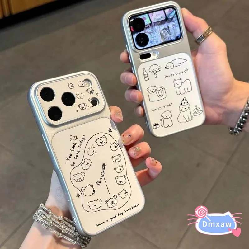 Cartoon Dog Phone Case For Samsung Galaxy A17 M17 F17 A16 A15 M15 F15 A14 A13 A12 F12 M12 A11 A10S M10S  PU Leather Soft Cover