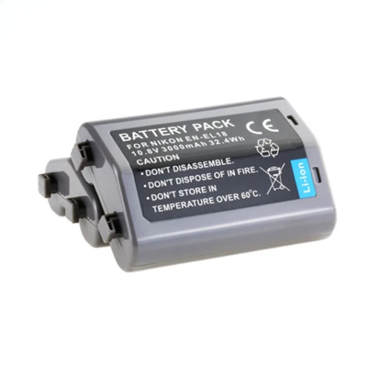 EN-EL18 3000mAh Battery for Nikon D4/D4S/D5 D800 Controller 2X Runtime USB-C PD 45W Fast Charge Battery