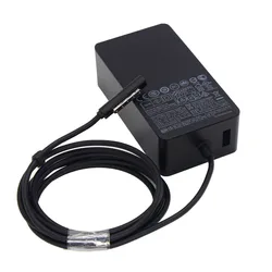 Chargeur 12V 3. snap45 W pour Microsoft Surface Pro 1 pro 2 RT, Windows 8, adaptateur secteur 1601 1536 1514, charge rapide avec 5V l'autorisation