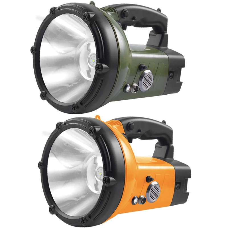 

（2-piece set）Nylon Plastic Version Tactical Flashlight LED Rail-mounted FlashlightLED Rechargeable Searchligth Night F