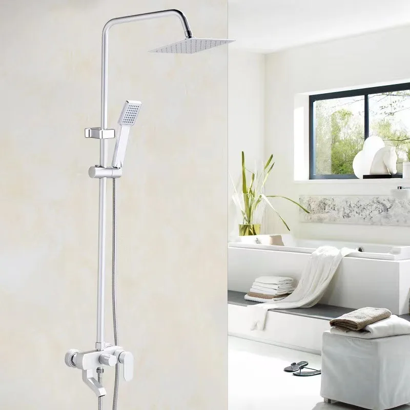 Golden Space Aluminum Shower Shower Ensuite Bathroom Multifunctional Shower Rain Charge Shower Shower