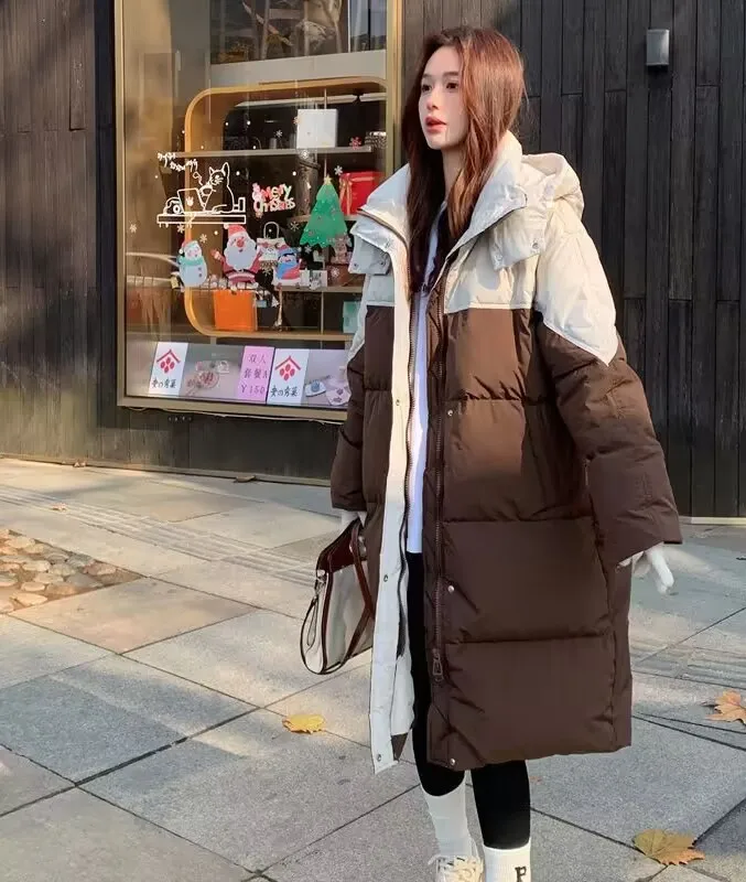 

Parkas Womens Dama Autumn Ramie Quilted Stuffed Adjustable Waistband Buttoned Stand-Collar Preppy College School Students Tender