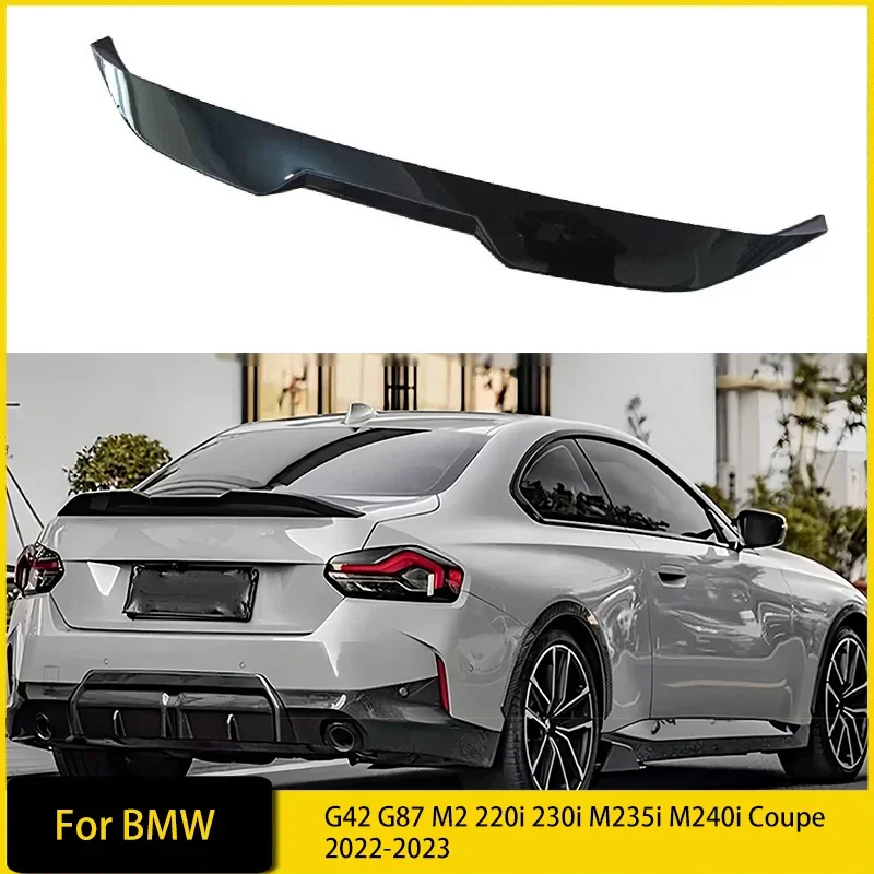 

Car Rear Trunk Spoiler Wings Trunk Top Wing Auto Parts for BMW G42 G87 M2 220i 230i M235i M240i Coupe 2022-2023