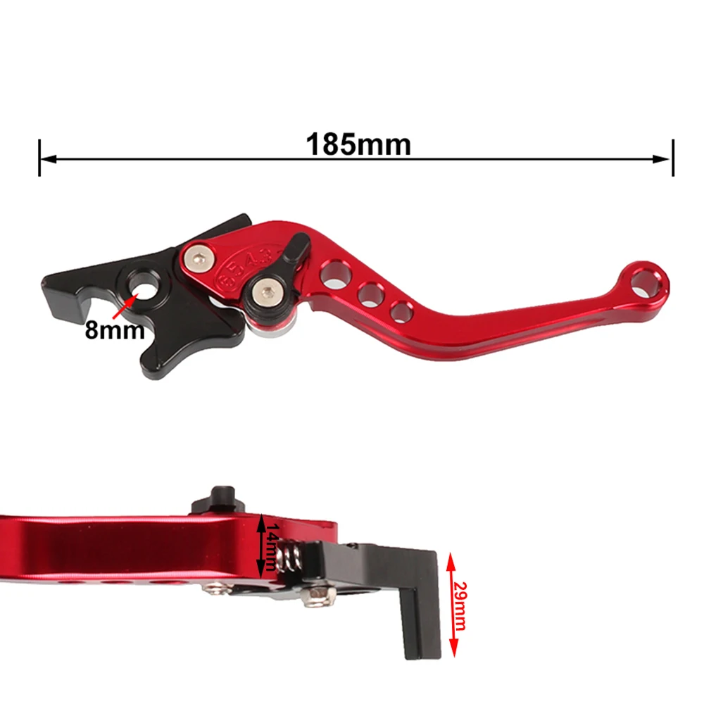 CNC Aluminium Doppelscheibenbremshebel Motorrad Universeller Doppelscheibenbremshebel für Motocross Pit Bike Modifikationsteile – Detail 4