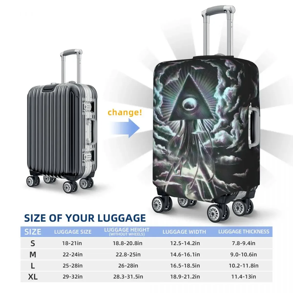 War Of The Worlds I Print Luggage Protective Dust Covers Elastic Waterproof 18-32inch Suitcase Cover Travel Accessories