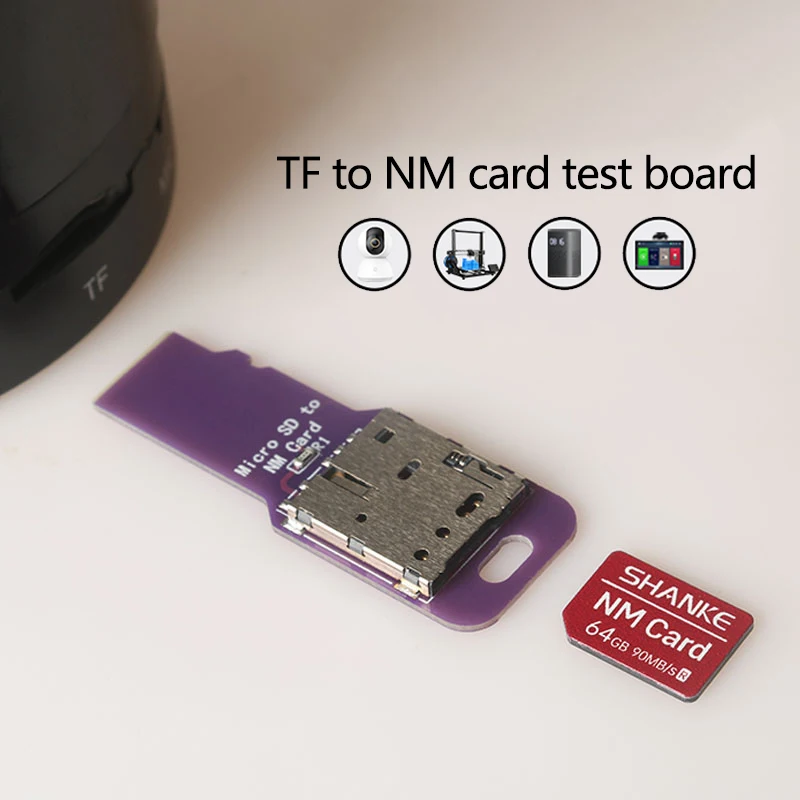 

PCB This TF to NM card external extension heat dissipation test card board is suitable for converting TF devices to Android nano